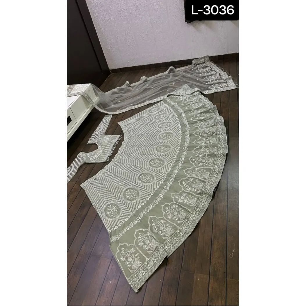 Lehenga Vert Luxury